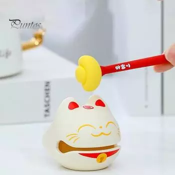 Дзен Блок Барабан Деревянный Рыбный Храм Блок Храмовый Орнамент Прекрасная Игрушка Стук Безопасность Перкуссионная Игрушка Медитация Снятие Стресса Успокаивающее Буддийское Украшение чёрный