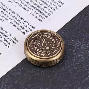 Дзен Будда латунный медный гироскоп на кончике пальца Спиннер для снятия стресса настольные игрушки