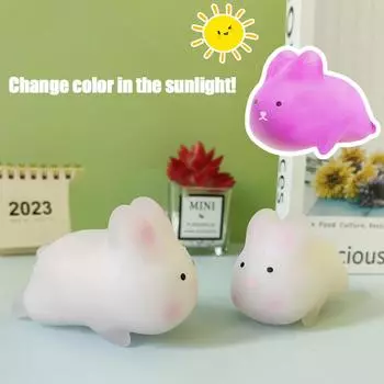 Джамбо кавайные животные милые цыплята кролики мягкие игрушки для снятия стресса для детей Fidget Rising S K3P1 1pcs random color-onesize