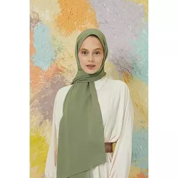 Джаз Хиджаб Креп Зеленый