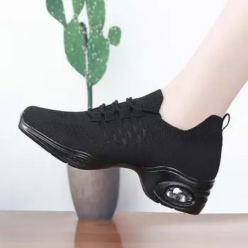 Джазовые танцевальные туфли женские кроссовки современные танцевальные детские сетчатые мягкие подошвы спортивные хип-хоп вальс бальные повседневные туфли женские 35 слоновая кость