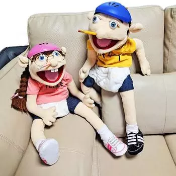 Джеффи Ручная кукольная игрушка со съемным верхом Обувь Приключенческая игра Фигурка Кукла Плюшевые игрушки Взаимодействие родителей и детей Ролевая игра Игрушка с воображением Притворись A