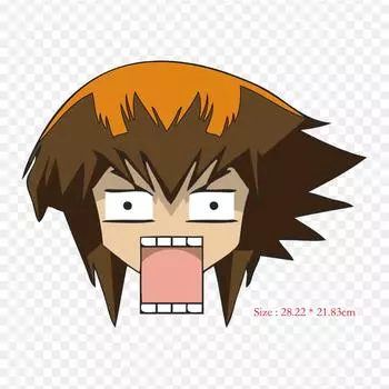 Джейден Юки забавное лицо Джейден Юки Юги Мутоу железные нашивки для одежды, наклейки с аппликациями на одежду, термочувствительная нашивка на заказ