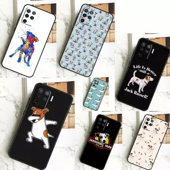 Джек-рассел-терьер для OPPO A57 A57S A77 A5 A9 A53 A52 A72 A96 A76 A16 A54 A74 A94 A38 A58 A78 A15 A17, чехол OPPO A5 2020