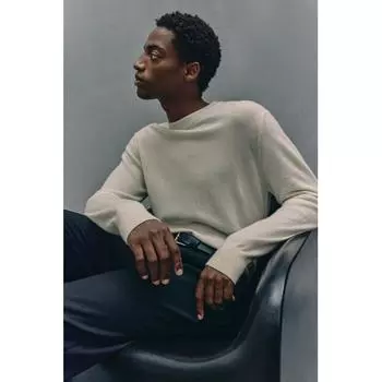 Джемпер HM Regular Fit CasHMere белый S