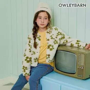 Джемпер Olivan Flower Poggle Crop, зеленый Green/160