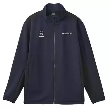 Джерси Descente HEATNAVI TOUGH Soft Shell Stand Jacket Водоотталкивающая тренировочная беговая темно-синяя [Move Sports] тёмно-синий