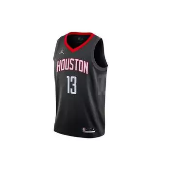 Джерси Jordan NBA Fan Edition Джеймс Харден Нет. 13 Хьюстон Рокетс сезон 2020-2021, мужская спортивная баскетбольная майка, черная CV9478-016 XL