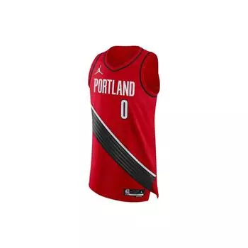 Джерси Jordan NBA Team с принтом, майка Player Edition, сезон 2022–2023 гг., Trail Blazers Дэмиан Лиллард Нет. 0 Майка унисекс красная DB3495-657 M