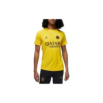 Джерси Jordan Paris Saint-Germain Academy Pro Tour Желтая мужская уличная одежда DR4906-720 S