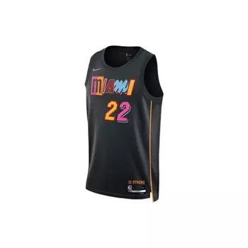 Джерси Nike NBA Miami Heat City Edition Jimmy Butler 22 Dri-FIT Swingman, черная мужская уличная одежда DB4034-010 M