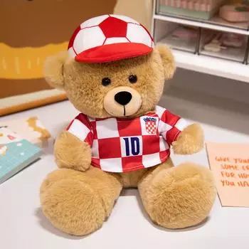 Джерси плюшевый мишка кукла мягкая игрушка медведь баскетбол футбол кукла плюшевый мишка плюшевая игрушка детская игрушка подарок на день рождения