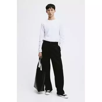 Джерси-топ HM Regular Fit белого цвета XS