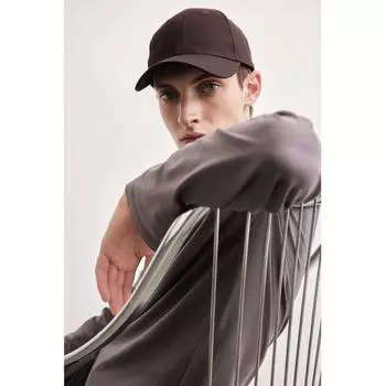 Джерси-топ HM Regular Fit темно-серый XS