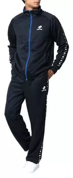 Джерси верх и низ тренировочный бег индивидуальный пот быстросохнущий темно-синий M [партия] мужской комплект, одежда, одежда, спортивная одежда, сделано, впитывающий, настройка,