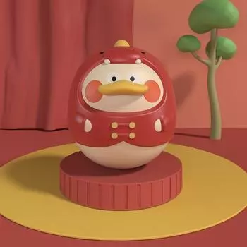 Джи Баобао Милая Забавная Игрушка-Неваляшка Малыш 6 месяцев Малыш Забавная Раннее Образование Ребенок Успокаивает Детей Погремушка Малыш