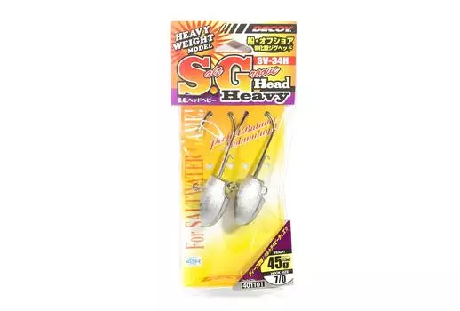 Джиг-головка Decoy SV-34H Salt Groove SG Размер 7/0, 45 грамм (1101)