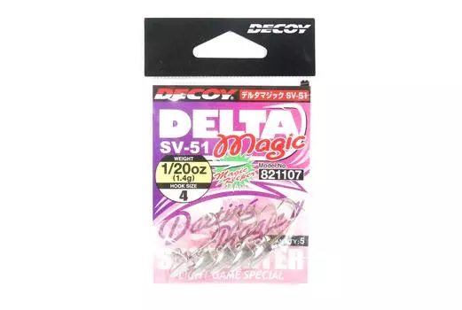 Джиг-головка Decoy SV-51 Delta Magic, размер 4, 1/20 унции (1107)
