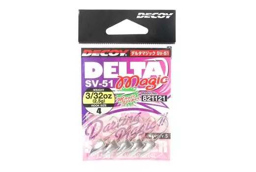 Джиг-головка Decoy SV-51 Delta Magic, размер 4, 3/32 унции (1121)