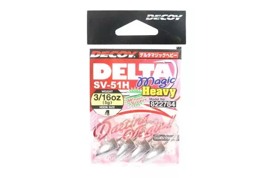 Джиг-головка Decoy SV-51H Delta Magic Heavy, размер 4, 3/16 унции (2784)