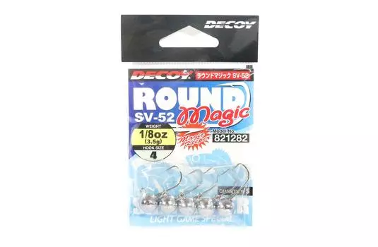 Джиг-головка Decoy SV-52, круглая Magic, размер 4, 1/8 унции (1282)