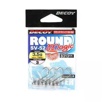 Джиг-головка Decoy SV-52, круглая Magic, размер 3, 1/8 унции (1311)