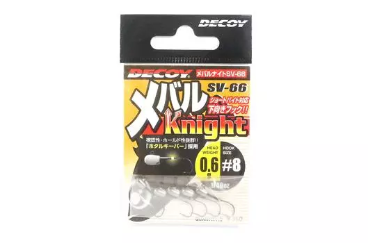 Джиг-головка Decoy SV-66 Mebaru Knight, размер 8, 1/48 унции (1016)