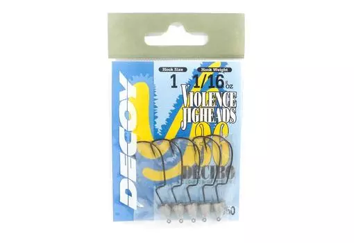 Джиг-головка Decoy VJ-36 Джиг-головка Decibo Worm Hook, размер 1, 1/16 унции (5718)