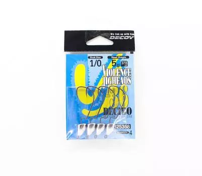Джиг-головка Decoy VJ-36 Джиг-головка Decibo Worm Hook Размер 1/0, 3/16 унции (5358)