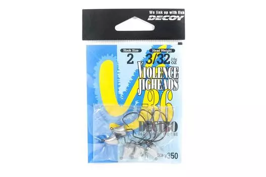 Джиг-головка Decoy VJ-36 Джиг-головка Decibo Worm Hook, размер 2, 3/32 унции (5763)