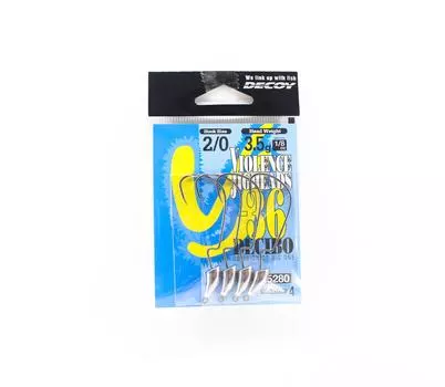 Джиг-головка Decoy VJ-36 Джиг-головка Decibo Worm Hook Размер 2/0, 1/8 унции (5280)