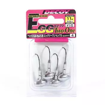 Джиг-головка Decoy VJ-73 Egg Two-One, размер 1/0, 10 грамм (5755)