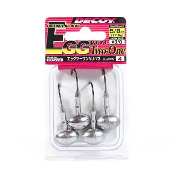 Джиг-головка Decoy VJ-73 Egg Two-One, размер 3/0, 17,5 грамм (5779)