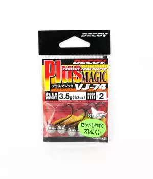 Джиг-головка Decoy VJ-74 с волшебным крючком, размер 2, 1/8 унции (0552)