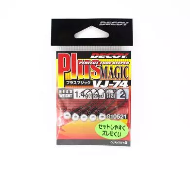 Джиг-головка Decoy VJ-74 с волшебным крючком, размер 2, 1/20 унции (0521)