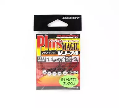 Джиг-головка Decoy VJ-74 с волшебным крючком, размер 3, 1/20 унции (0484)