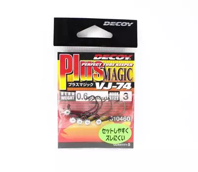 Джиг-головка Decoy VJ-74 с волшебным крючком, размер 3, 1/48 унции (0460)