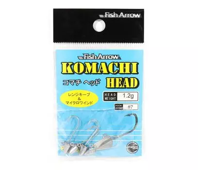 Джиг-головка Fish Arrow Komachi Head 1,2 грамма Размер 7 4 шт. в упаковке (0707)