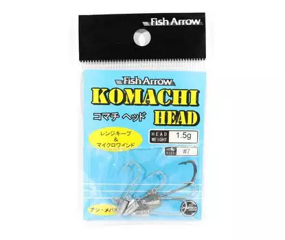 Джиг-головка Fish Arrow Komachi Head 1,5 грамм Размер 7 4 шт. в упаковке (0714)