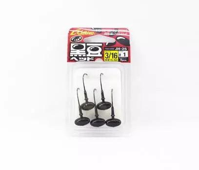 Джиг-головка Owner JH-25 Black Bean, 3/16 унции, размер 1 (7837)