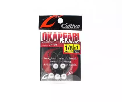 Джиг-головка Owner JH-38 Головка окапари Super Needle Point, 1/8 унции, размер 1 (3108)