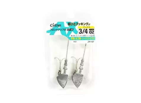 Джиг-головка Owner JH-67 с одним крючком Stinger Treble, 3/4 унции, размер 5/0 (2766)