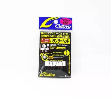 Джиг-головка Owner JH-88 Mini Black Balancer, крючок 0,3 г, размер 11 (0822)