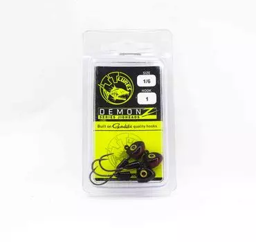 Джиг-головка Tackle Tactics TT Demonz 1/6 oz 1H 3 шт./упаковка Red Nightmare (7839)