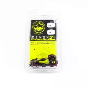 Джиг-головка Tackle Tactics TT Demonz 1/4 oz 1H 3 шт. в упаковке Red Nightmare (7730)