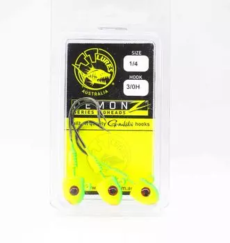 Джиг-головка Tackle Tactics TT Demonz 1/4 унции 3/0H 3 штуки в упаковке Шартрез (7457)