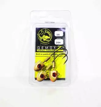 Джиг-головка Tackle Tactics TT Demonz 3/8 унций 3/0H 3 шт./упаковка Golden Boy (7600)