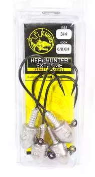 Джиг-головка Tackle Tactics TT Head Hunter Extreme 3/4 унции 6/0 XH 4 шт./упаковка (1371)