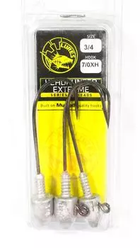 Джиг-головка Tackle Tactics TT Head Hunter Extreme, 3/4 унции, 7/0 XH, 3 шт. в упаковке (1388)