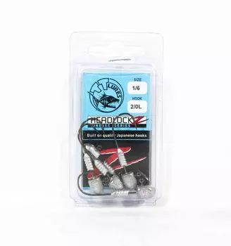 Джиг-головка Tackle Tactics TT Headlockz Finesse 1/6 унции 2/0 5 штук в упаковке (3832)